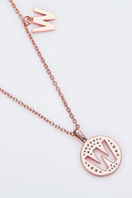 Load image into Gallery viewer, Moissanite U to Z Pendant Necklace
