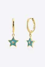 Load image into Gallery viewer, Zircon 925 Sterling Silver Star Drop Earrings
