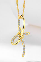 Load image into Gallery viewer, Zircon Bow Pendant Necklace
