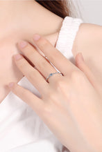 Load image into Gallery viewer, Moissanite 925 Sterling Silver Rhodium-Plated Ring
