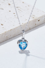 Load image into Gallery viewer, Topaz Heart Pendant Necklace
