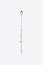 Load image into Gallery viewer, Inlaid Zircon 925 Sterling Silver Single Chain Earring
