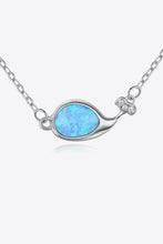 Load image into Gallery viewer, Opal Dolphin 925 Sterling Silver Necklace

