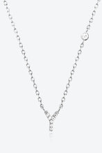 Load image into Gallery viewer, V To Z Zircon 925 Sterling Silver Necklace
