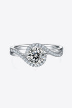 Load image into Gallery viewer, 1 Carat Moissanite 925 Sterling Silver Crisscross Ring
