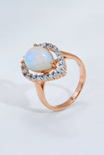 Load image into Gallery viewer, Moonstone Teardrop-Shaped 925 Sterling Silver Ring

