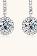 Load image into Gallery viewer, 2 Carat Moissanite 925 Sterling Silver Drop Earrings
