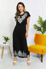 Load image into Gallery viewer, Heimish Walk In The Park Full Size Damask Midi Dress
