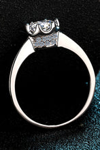 Load image into Gallery viewer, 1 Carat Moissanite Rhodium-Plated Solitaire Ring
