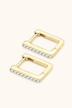 Load image into Gallery viewer, Moissanite Geometric 925 Sterling Silver Earrings
