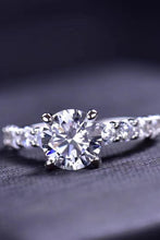 Load image into Gallery viewer, 2 Carat 4-Prong Moissanite Ring
