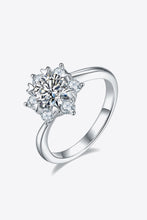 Load image into Gallery viewer, 1 Carat Moissanite 925 Sterling Silver Cluster Ring
