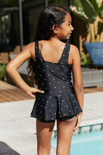 Load image into Gallery viewer, Marina West Swim Clear Waters Swim Dress in Black/White Dot
