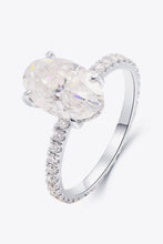 Load image into Gallery viewer, 14K White Gold 2.5 Carat Moissanite 4-Prong Ring
