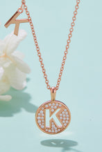 Load image into Gallery viewer, Moissanite K to T Pendant Necklace
