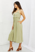Load image into Gallery viewer, HEYSON Soft &amp; Dainty Midi Dress in Sage

