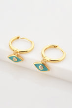 Load image into Gallery viewer, Zircon 925 Sterling Silver Rhombus Drop Earrings
