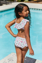 Load image into Gallery viewer, Marina West Swim Float On Ruffle Two-Piece Swim Set in Roses Off-White
