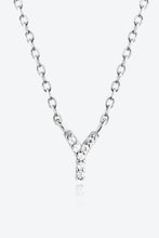 Load image into Gallery viewer, V To Z Zircon 925 Sterling Silver Necklace
