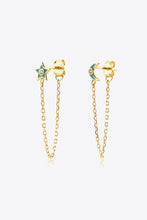 Load image into Gallery viewer, Zircon Star and Moon Mismatched Earrings
