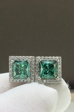 Load image into Gallery viewer, 2 Carat Moissanite Square Stud Earrings
