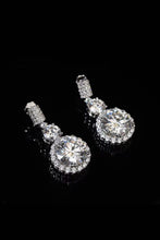 Load image into Gallery viewer, 12 Carat Moissanite Platinum-Plated Drop Earrings
