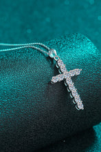 Load image into Gallery viewer, Moissanite Cross Pendant Chain Necklace
