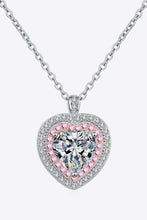 Load image into Gallery viewer, 925 Sterling Silver 1 Carat Moissanite Heart Pendant Necklace

