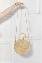 Load image into Gallery viewer, Justin Taylor Feeling Cute Rounded Rattan Handbag in Ivory
