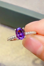 Load image into Gallery viewer, 1 Carat Purple Moissanite 4-Prong Ring
