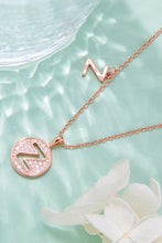 Load image into Gallery viewer, Moissanite U to Z Pendant Necklace
