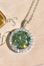 Load image into Gallery viewer, 10 Carat Moissanite Pendant Platinum-Plated Necklace
