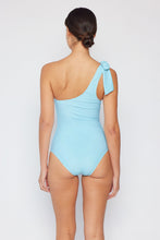 Load image into Gallery viewer, Marina West Swim Vacay Mode One Shoulder Swimsuit in Pastel Blue
