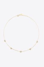 Load image into Gallery viewer, Inlaid Zircon Heart Necklace
