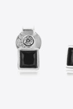 Load image into Gallery viewer, Inlaid Zircon Square 925 Sterling Silver Earrings
