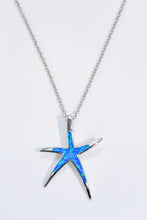 Load image into Gallery viewer, Opal Starfish Pendant Necklace
