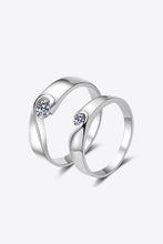 Load image into Gallery viewer, Moissanite Rhodium-Plated Ring
