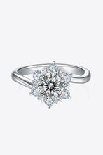 Load image into Gallery viewer, 1 Carat Moissanite 925 Sterling Silver Cluster Ring
