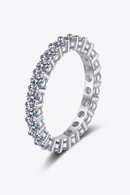 Load image into Gallery viewer, Moissanite Rhodium-Plated Ring
