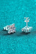 Load image into Gallery viewer, Four Leaf Clover 2 Carat Moissanite Stud Earrings
