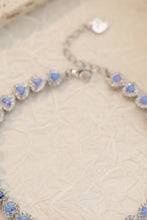 Load image into Gallery viewer, 925 Sterling Silver Opal Heart Bracelet
