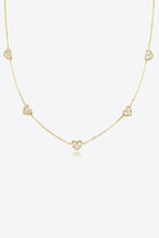 Load image into Gallery viewer, Inlaid Zircon Heart Necklace
