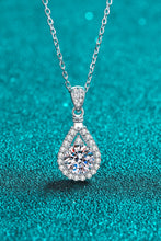 Load image into Gallery viewer, 1 Carat Moissanite Teardrop Pendant Chain Necklace
