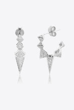 Load image into Gallery viewer, Geometric Zircon Decor 925 Sterling Silver Earrings
