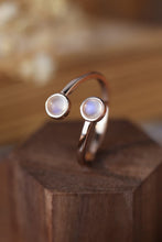 Load image into Gallery viewer, High Quality Natural Moonstone 925 Sterling Silver Toi Et Moi Ring
