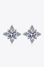 Load image into Gallery viewer, Four Leaf Clover 2 Carat Moissanite Stud Earrings
