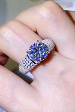 Load image into Gallery viewer, 3 Carat Moissanite Side Stone Ring
