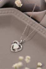 Load image into Gallery viewer, Opal Heart Pendant Necklace
