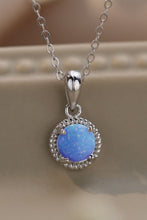Load image into Gallery viewer, Opal Round Pendant Chain Necklace
