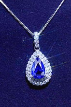 Load image into Gallery viewer, 2 Carat Moissanite Teardrop Pendant Necklace
